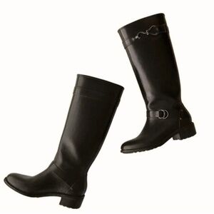 COLE HAAN Brown Leather Healed Riding Boots